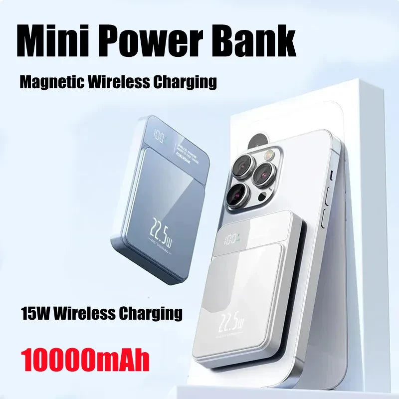 Magnetic Wireless Portable Power Bank