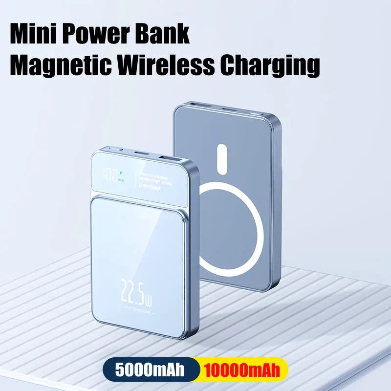 Magnetic Wireless Portable Power Bank